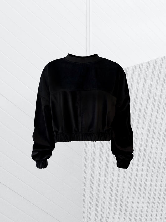 W ESSENTIAL VELVET CROP TOP