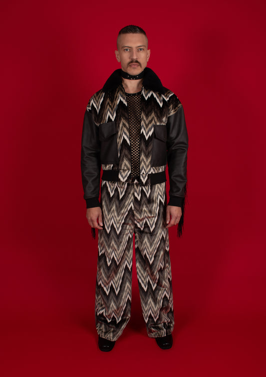 HANKY FRINGE BOMBER