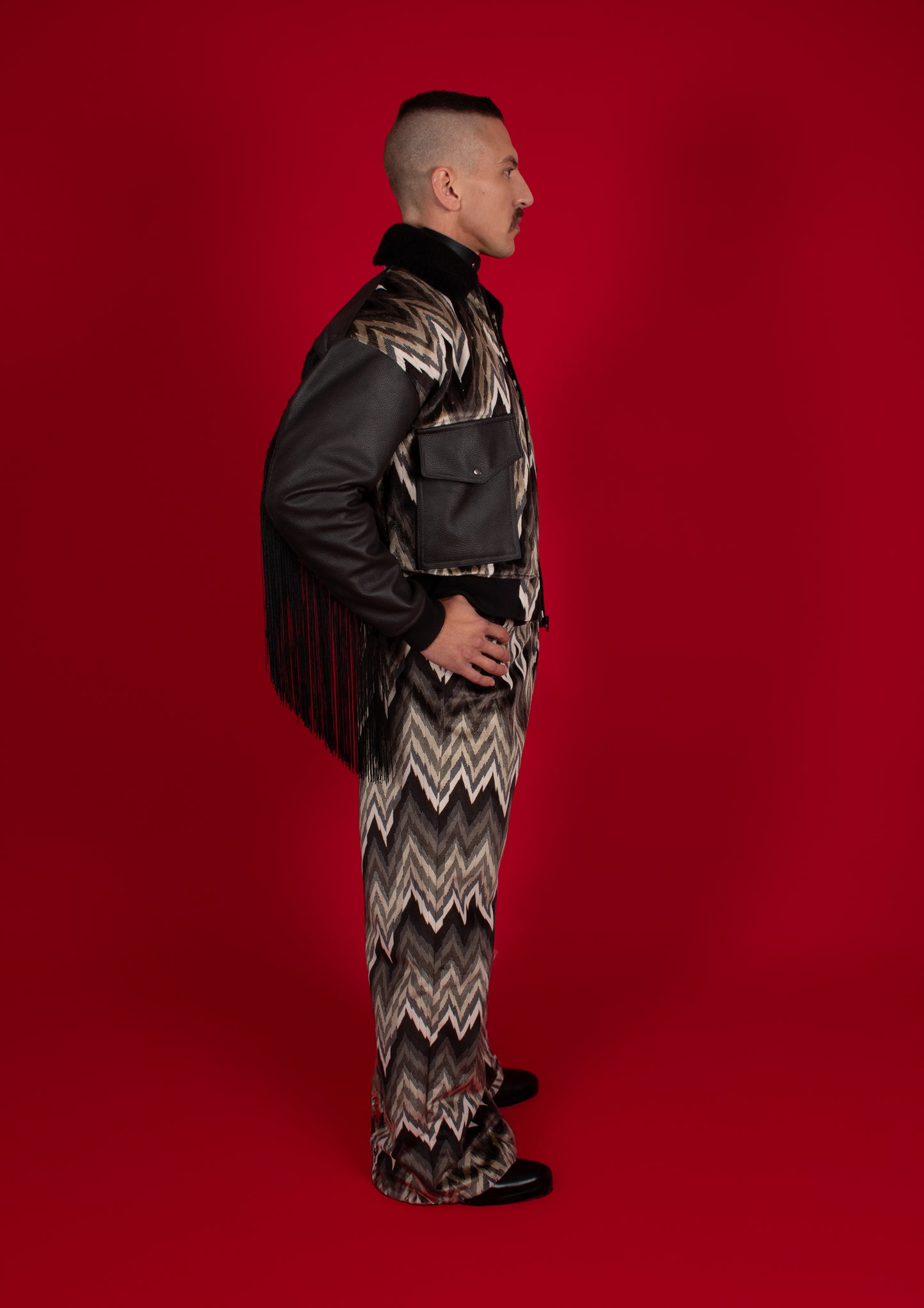 HANKY FRINGE BOMBER