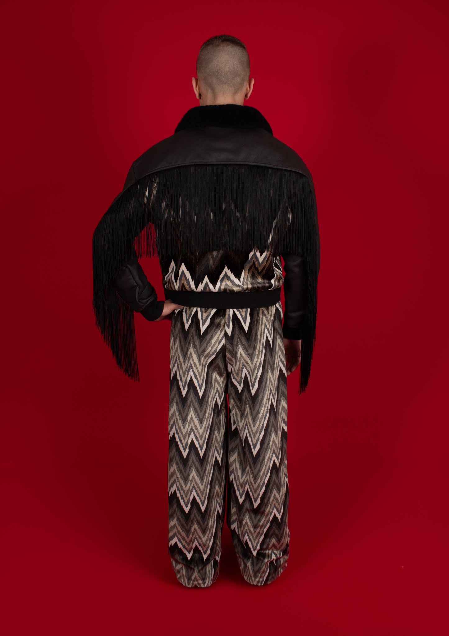 HANKY FRINGE BOMBER